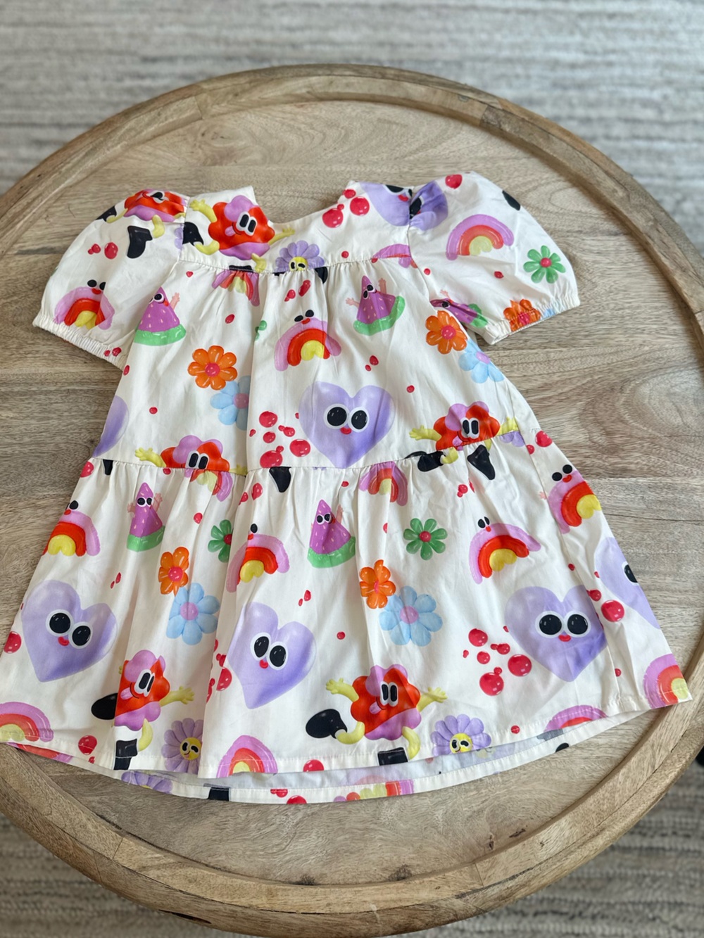 H&M x Eva Cremers Kawaii Print Puff Sleeve Dress , size 3 T